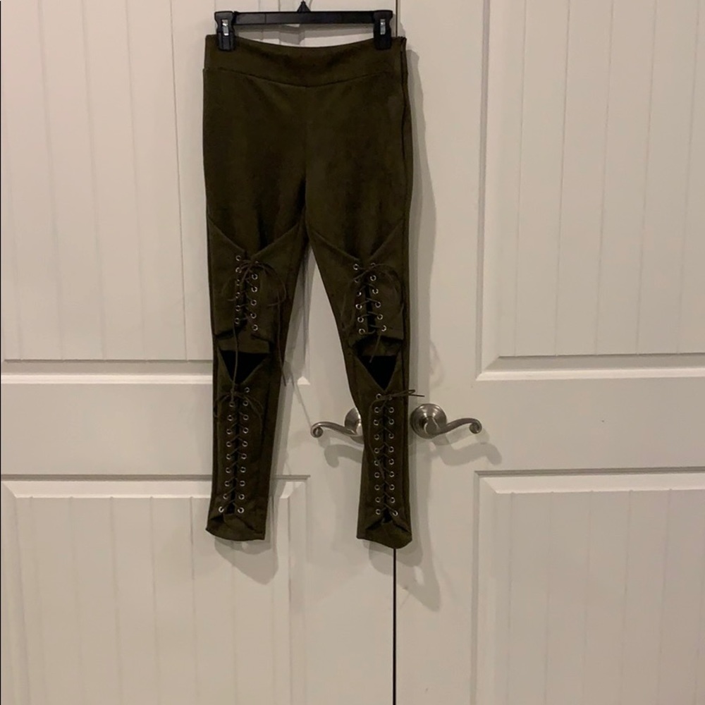 Tie leg pants
